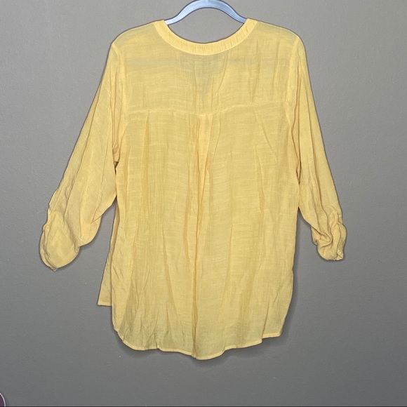 COMO yellow light weight 2x blouse - Picture 8 of 9